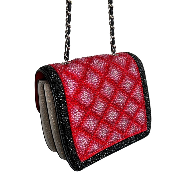 Chanel Rare Lambskin Crystal Diamante Mini Flap Bag - Picture 3 of 9